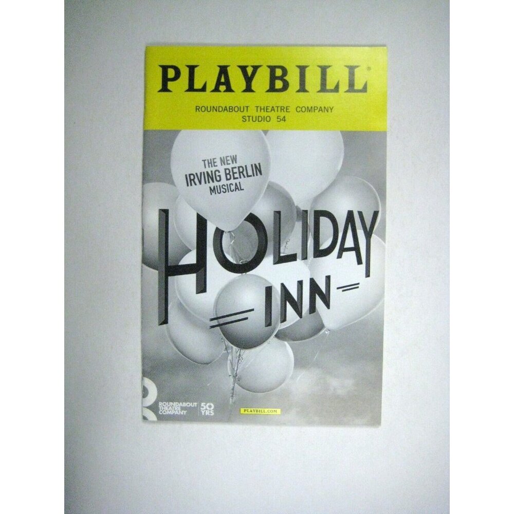 Irving Berlin Holiday Inn Playbill September 2016 Bryce Pinkham Lara Lee Geyer